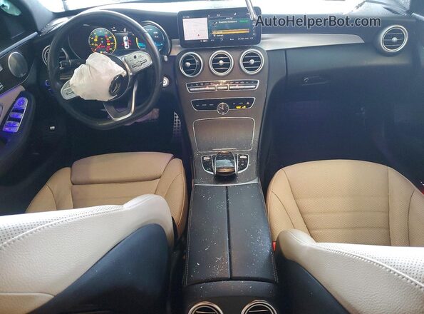 55SWF8EB7LU326805 2020 MERCEDES-BENZ C Black წინა პანელის ხედი
