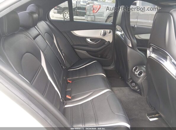 55SWF8HB2JU255585 2018 MERCEDES-BENZ AMG C 63 White Widok naklejki z numerem VIN