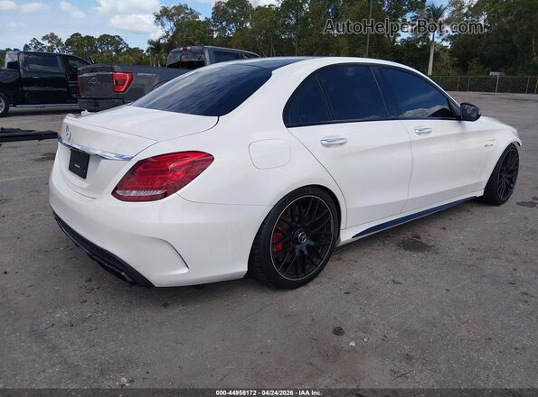 55SWF8HB2JU255585 2018 MERCEDES-BENZ AMG C 63 White Tył prawy