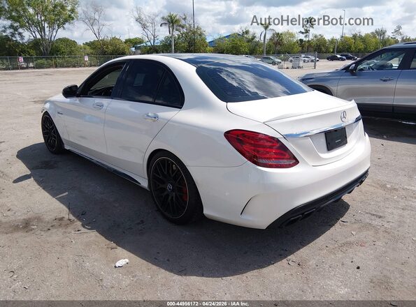 55SWF8HB2JU255585 2018 MERCEDES-BENZ AMG C 63 White Tył lewy