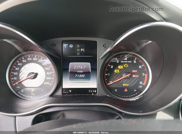 55SWF8HB2JU255585 2018 MERCEDES-BENZ AMG C 63 White Widok tylnych siedzeń