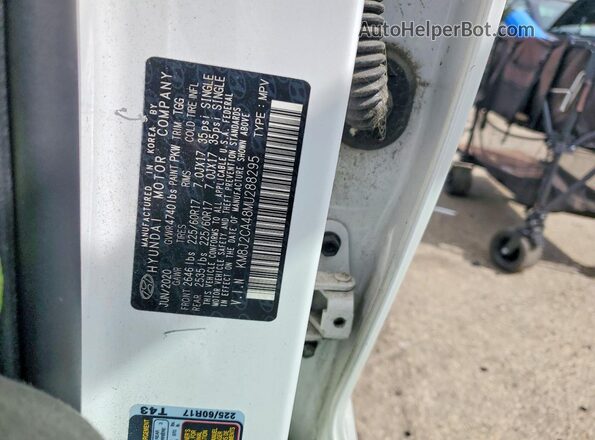 KM8J2CA48MU288295 2021 HYUNDAI TUCSON Белый Панорамный вид салона 360°