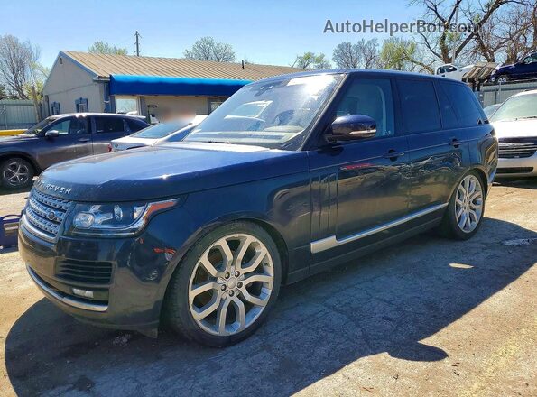 SALGS2FK6HA361194 2017 LAND ROVER RANGE ROVER Синий Передняя левая четверть