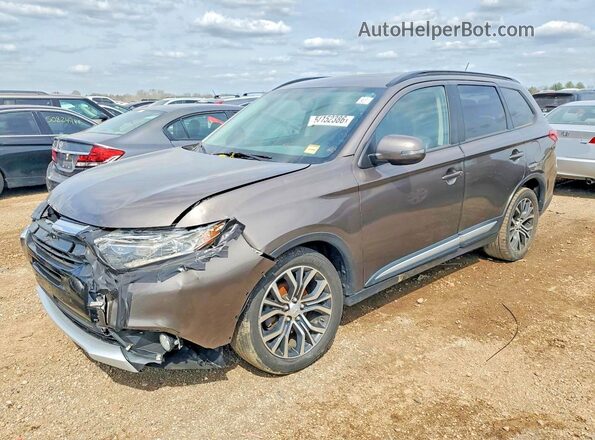 JA4AD3A31GZ015903 2016 MITSUBISHI OUTLANDER Коричневый Задняя левая четверть