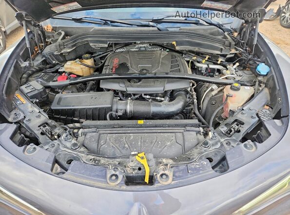 ZASFAKPN8J7B71325 2018 ALFA ROMEO STELVIO Gray Widok naklejki z numerem VIN