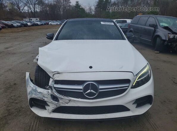 55SWF6EB8KU300135 2019 MERCEDES-BENZ AMG White Widok z tyłu