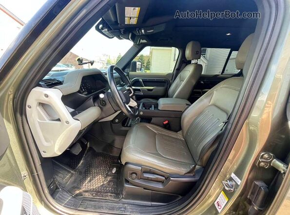 SALEJ7RXXM2052024 2021 LAND ROVER DEFENDER Зеленый Вид задних сидений