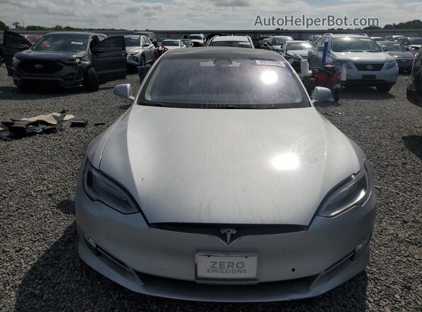5YJSA1E13HF219724 2017 TESLA MODEL S Серебряный Вид сзади