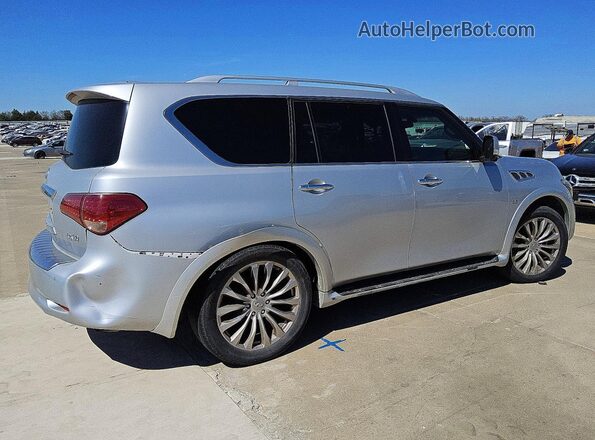 JN8AZ2NF7G9610586 2016 INFINITI QX80 Серебряный Передняя правая четверть
