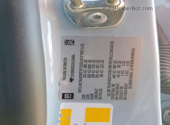 1GKB0NDE2RU104964 2024 GMC HUMMER Silver Widok wnętrza 360 stopni