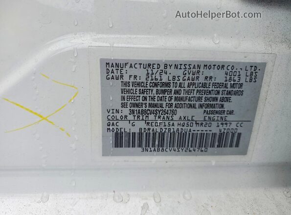 3N1AB8CV4SY264760 2025 NISSAN SENTRA White Շարժիչի բաժամունքի տեսք