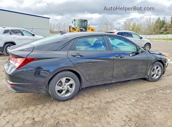 5NPLL4AG0MH050591 2021 HYUNDAI ELANTRA Black Передня права чверть