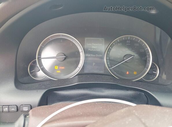 58ABK1GG1JU107844 2018 LEXUS ES Синий Вид щитка приборов