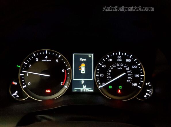 58ABK1GG2HU074654 2017 LEXUS ES Black Vista del cuadro de instrumentos