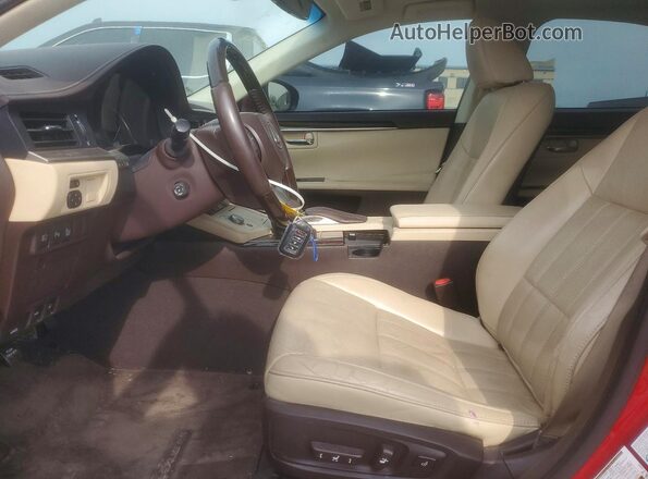 58ABK1GG6HU072616 2017 LEXUS ES Красный Вид салона спереди