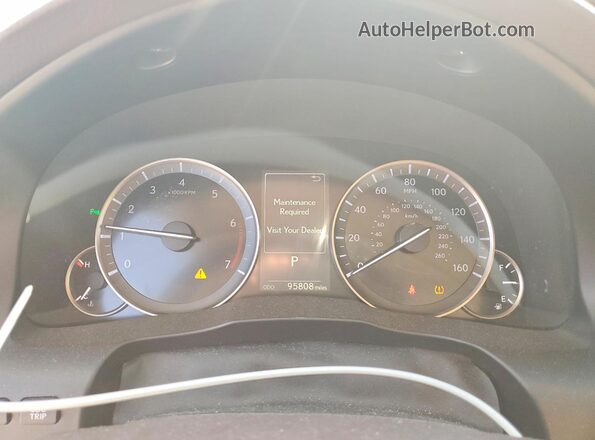58ABK1GGXHU042454 2017 LEXUS ES Черный Вид щитка приборов