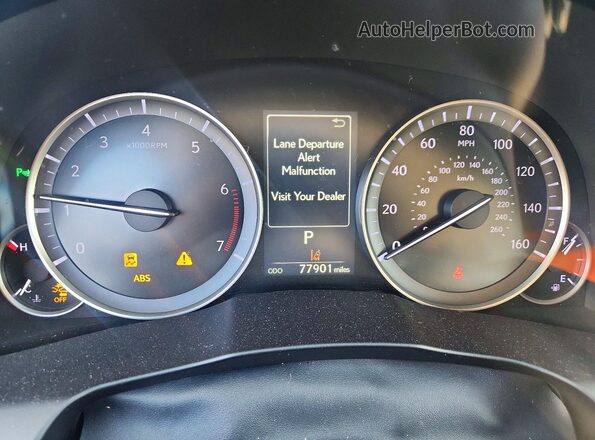 58ABK1GGXJU098612 2018 LEXUS ES Серый Вид щитка приборов