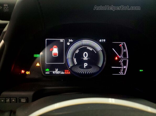 58AD21B19LU007828 2020 LEXUS ES White Vista del cuadro de instrumentos