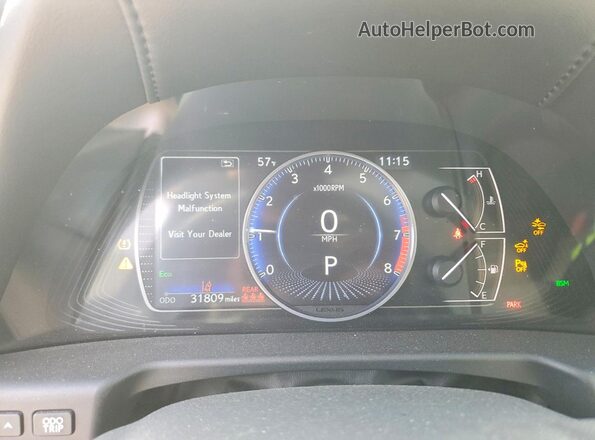58ADZ1B13MU107940 2021 LEXUS ES White Instrument cluster view
