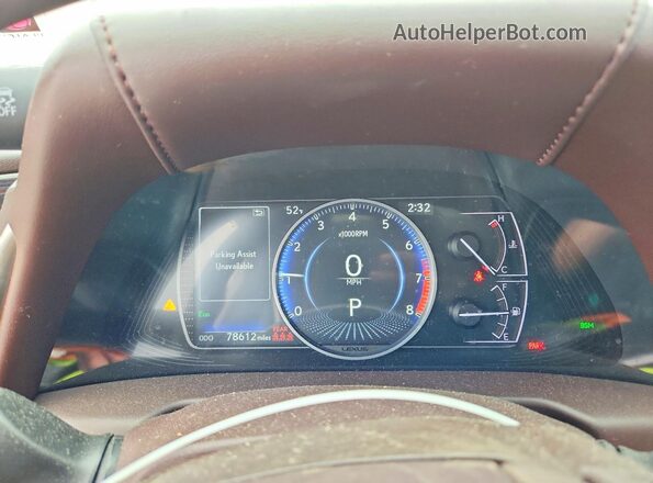 58ADZ1B17LU072298 2020 LEXUS ES Silver ხელსაწყოთა პანელის ხედი
