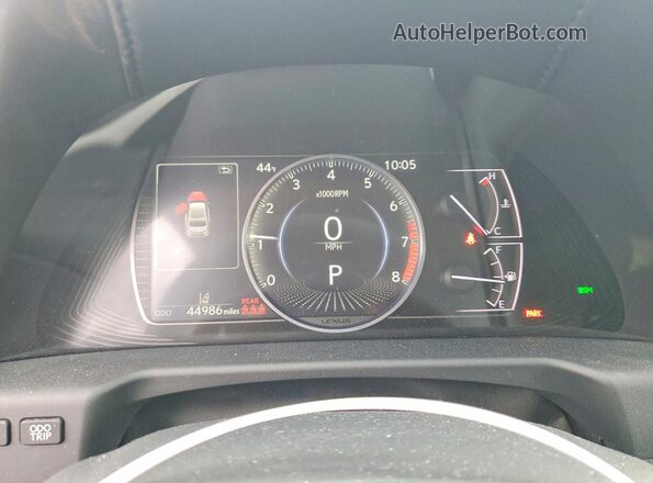 58ADZ1B18LU055140 2020 LEXUS ES Серый Вид щитка приборов