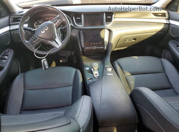 3PCAJ5BA1MF124001 2021 INFINITI QX50 Gray Widok zestawu wskaźników