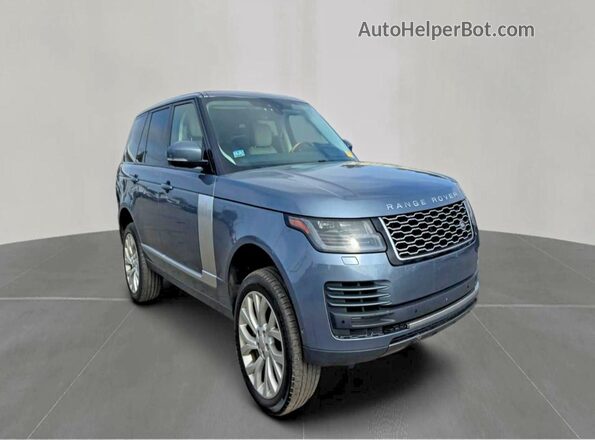 SALGS2SV7KA539380 2019 LAND ROVER RANGE ROVER Синий Передняя левая четверть