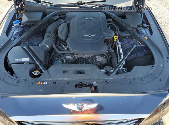 KMHGN4JE2JU269964 2018 GENESIS G80 Синий Вид подкапотного пространства