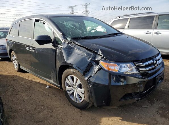5FNRL5H37HB013285 2017 HONDA ODYSSEY Черный Передняя правая четверть