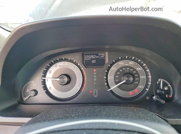 5FNRL5H37HB013285 2017 HONDA ODYSSEY Черный Вид щитка приборов