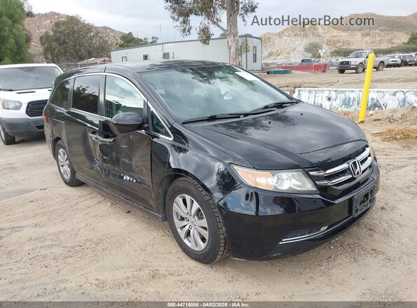 5FNRL5H47HB023677 2017 HONDA ODYSSEY Черный Передняя правая четверть
