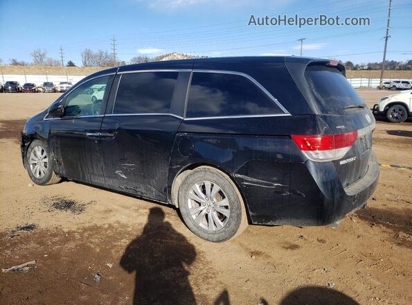 5FNRL5H49HB007027 2017 HONDA ODYSSEY Black Trasero izquierdo