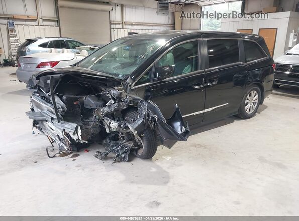 5FNRL5H65GB093162 2016 HONDA ODYSSEY Black წინა მარცხენა ხედი სამი მეოთხედიდან