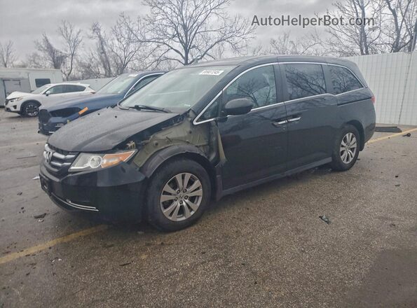 5FNRL5H68HB019302 2017 HONDA ODYSSEY Черный Передняя левая четверть