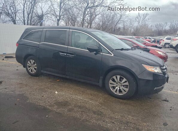 5FNRL5H68HB019302 2017 HONDA ODYSSEY Черный Передняя правая четверть
