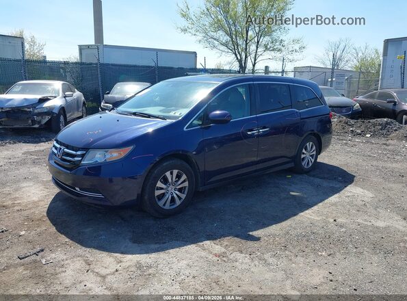 5FNRL5H69HB014156 2017 HONDA ODYSSEY Синий Передняя левая четверть