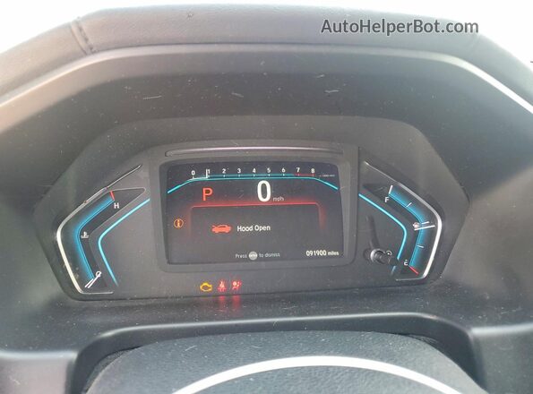 5FNRL6H28KB094852 2019 HONDA ODYSSEY Blue Widok zestawu wskaźników