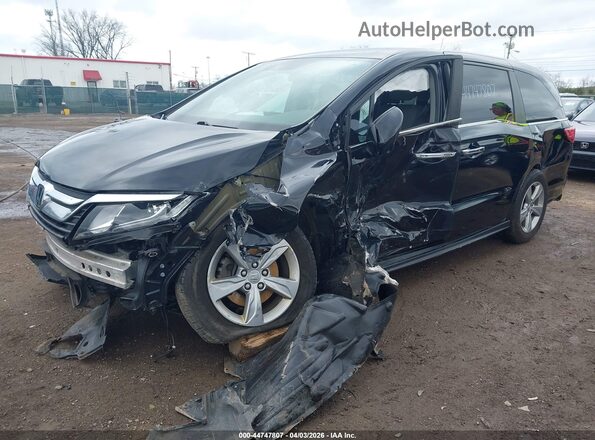 5FNRL6H51KB051772 2019 HONDA ODYSSEY Черный Передняя левая четверть