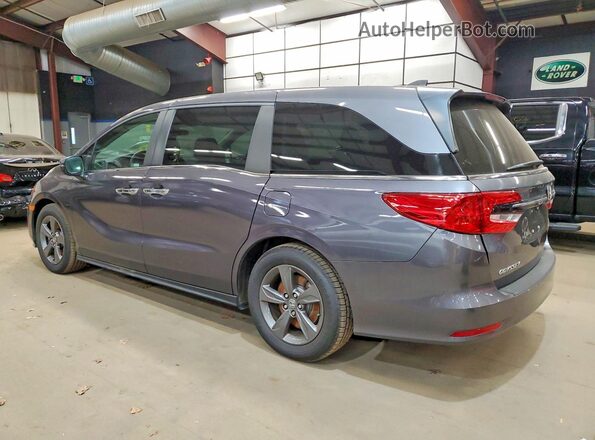 5FNRL6H51MB011856 2021 HONDA ODYSSEY Gray Trasero izquierdo