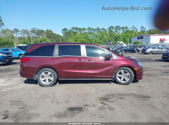 5FNRL6H57JB052388 2018 HONDA ODYSSEY Красный Вид задней части салона