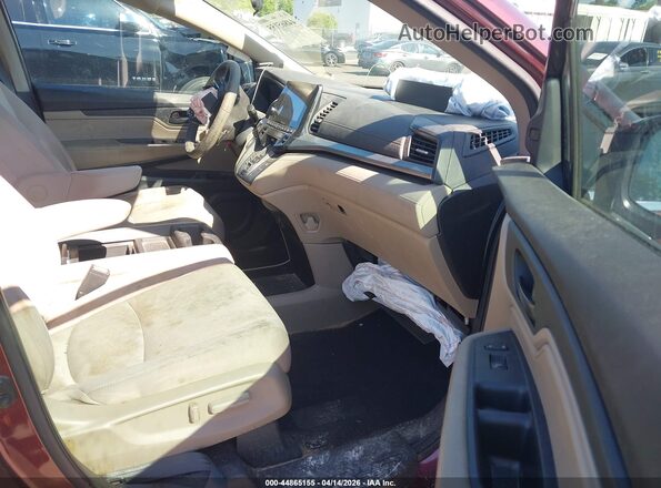 5FNRL6H57JB052388 2018 HONDA ODYSSEY Красный Вид салона спереди