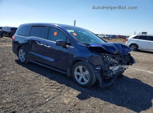 5FNRL6H57KB135921 2019 HONDA ODYSSEY Синий Передняя правая четверть