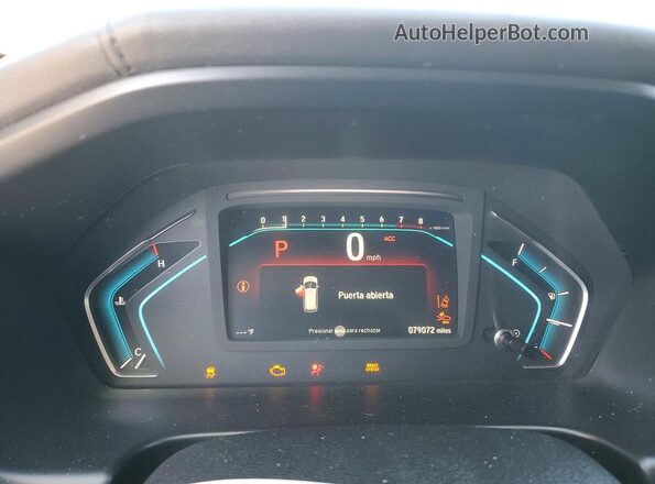 5FNRL6H57KB135921 2019 HONDA ODYSSEY Синий Вид щитка приборов