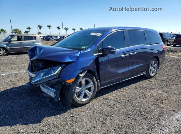 5FNRL6H57KB135921 2019 HONDA ODYSSEY Синий Передняя левая четверть