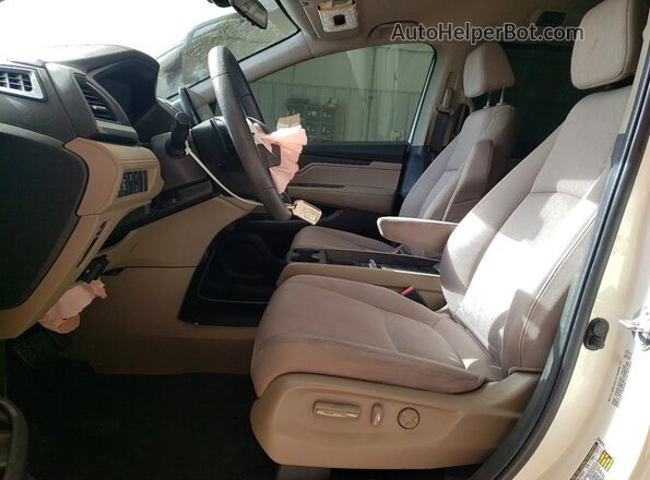 5FNRL6H58KB039277 2019 HONDA ODYSSEY White Widok wnętrza z przodu