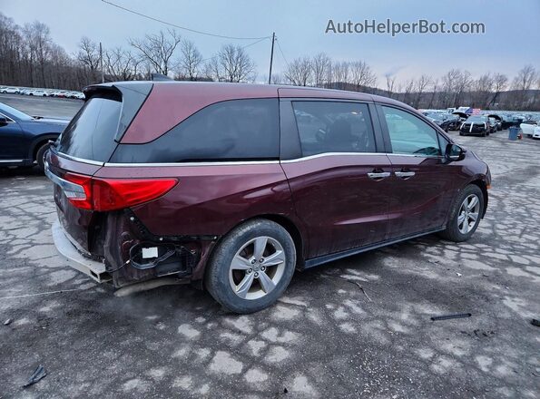 5FNRL6H59LB054937 2020 HONDA ODYSSEY Burgundy Trasero derecho