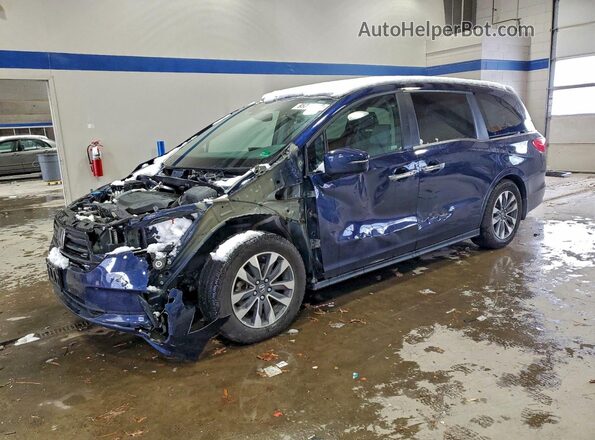 5FNRL6H67PB053218 2023 HONDA ODYSSEY Blue Przód lewy