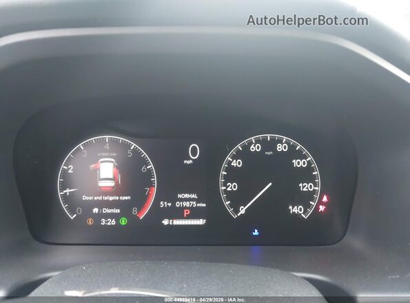 5FNRL6H67SB001175 2025 HONDA ODYSSEY Белый Вид задних сидений