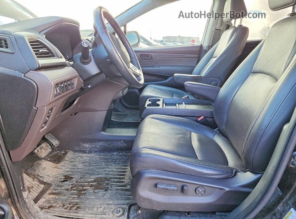 5FNRL6H69KB501872 2019 HONDA ODYSSEY Черный Вид салона спереди