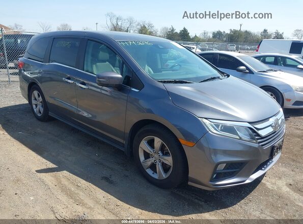 5FNRL6H70JB050452 2018 HONDA ODYSSEY Gray Delantero derecho